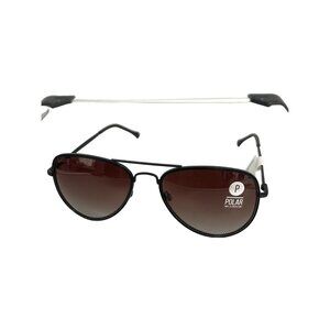 Kreedom Polarized Aviator Sunglasses UV Protection Tortoise Shell Arms Brown NEW